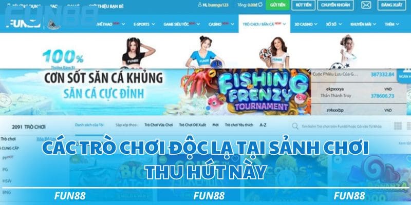 FUN88 ⭐️ Fun 88 - Link Vào FUN88.COM Chính Thức Cập Nhật T6/2026 44 Các trò chơi nổi bật tại nhà cái Fun88